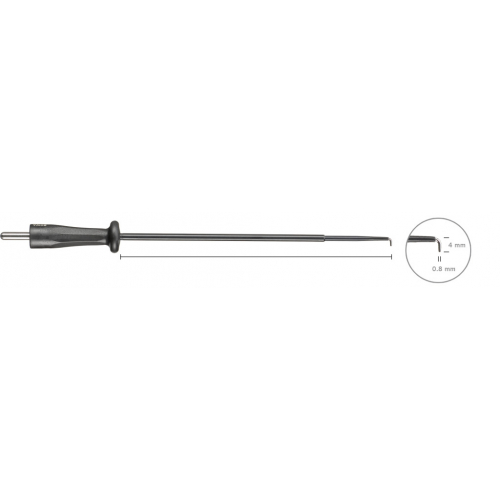 510-109 Elektroda igłowa, artroskopowa, zagięta 90°, 4 x 0.8 mm