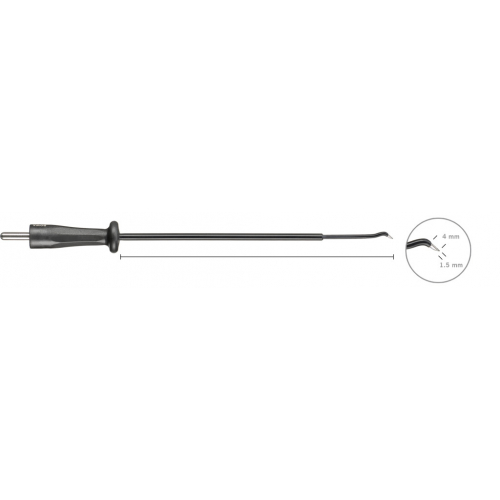 510-110 Elektroda nożowa, artroskopowa, zagięta 45°, 3 x 1,5 mm