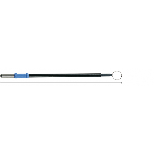 520-032 Elektroda pętlowa, drutowa, prosta, Ø 10 mm, 128 mm, izolowany trzonek 4 mm