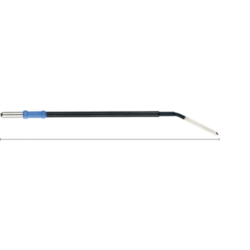 520-123 Elektroda nożowa, zagięta, rombowa, 142 mm, izolowany trzonek 4 mm