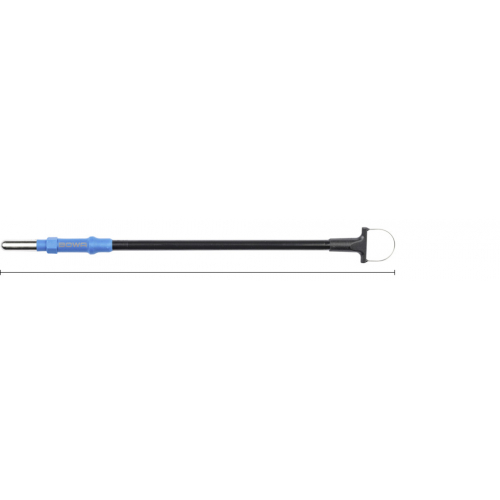520-134 Elektroda pętlowa, 10 x 10 mm, 128 mm, izolowany trzonek 4 mm