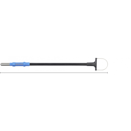 520-135 Elektroda petlowa, 15 x 15 mm, 133 mm, izolowany trzonek 4 mm
