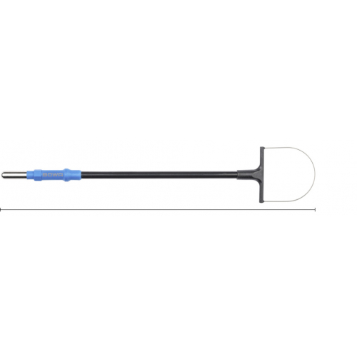 520-136 Elektroda petlowa, 25 x 25 mm, 143 mm, izolowany trzonek 4 mm