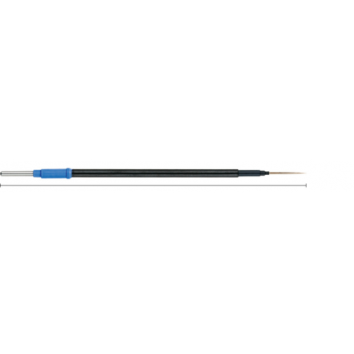530-027 Elektroda igłowa, prosta, 140 mm, izolowany trzonek 2.4 mm