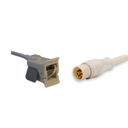 Czujnik SpO2 typu Datascope, klips plastikowy pediatryczny, wtyk 8 pin, kabel 3m