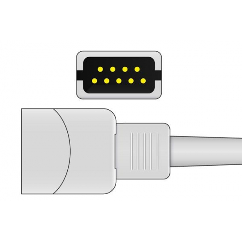 Czujnik SpO2 typu Datascope, silikonowy dla dorosłych, wtyk 9 pin, kabel 1m