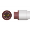 Czujnik SpO2 typu Kontron, klips na ucho dla dorosłych, wtyk 6 pin, kabel 3m