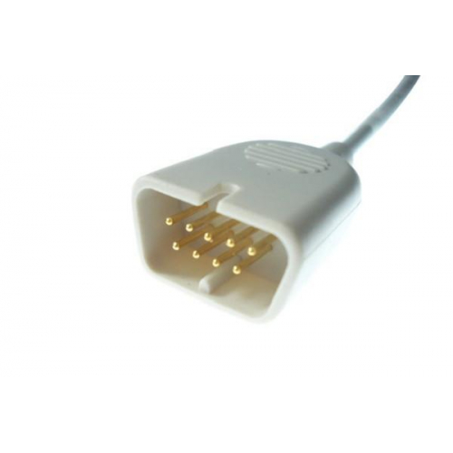 Czujnik SpO2 typu Nihon Kohden, klips na ucho dla dorosłych, wtyk 9 pin, kabel 1.5 m