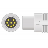 Czujnik SpO2 typu Schiller, klips plastikowy dla dorosłych, wtyk 8 pin, kabel 3m