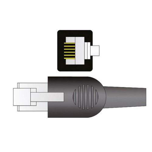 Czujnik SpO2 typu Palco, klips plastikowy pediatryczny, wtyk 6 pin, kabel 3m