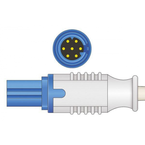 Czujnik SpO2 typu Drager, klips na ucho dla dorosłych, wtyk 7 pin, kabel 3m