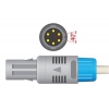 Czujnik SpO2 typu Mindray, klips plastikowy dla dorosłych, wtyk 6 pin, kabel 3m