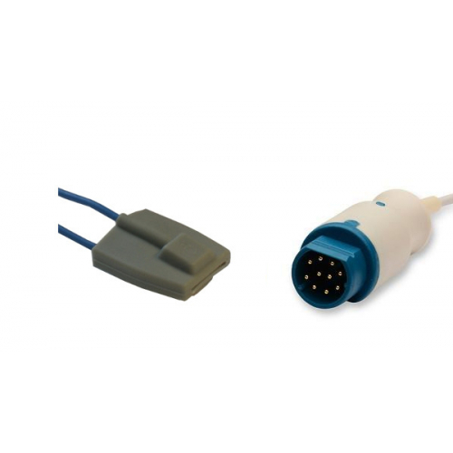 Czujnik SpO2 typu Schiller, silikonowy pediatryczny, wtyk 10 pin, kabel 3m