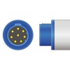 Czujnik SpO2 typu Mennen, klips plastikowy dla dorosłych, wtyk 8 pin, kabel 3m