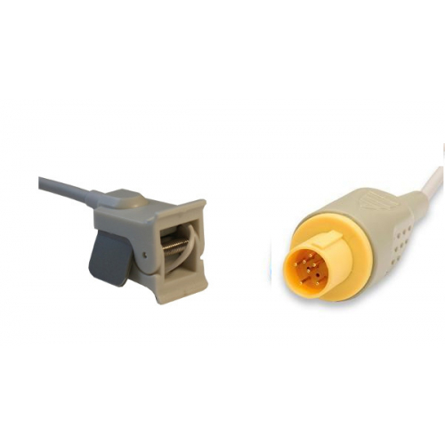 Czujnik SpO2 typu Hellige, klips plastikowy pediatryczny, wtyk 7/10 pin, kabel 3m