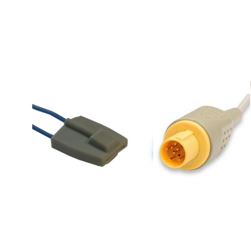 Czujnik SpO2 typu Hellige, silikonowy pediatryczny, wtyk 7/10 pin, kabel 3m