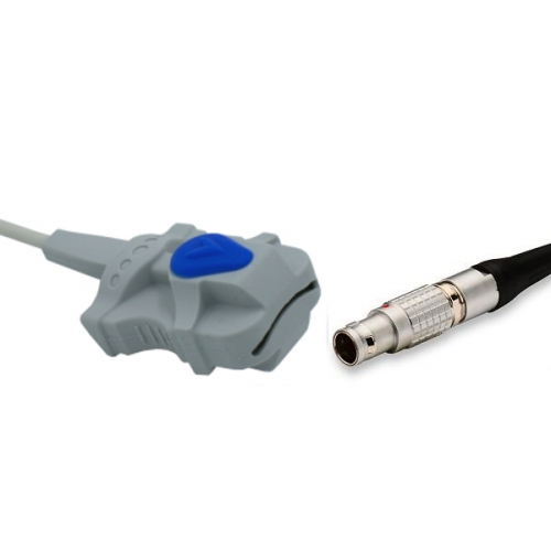 Czujnik SpO2 typu Criticare, silikonowy dla dorosłych, wtyk 5 pin, kabel 3m