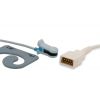 Czujnik SpO2 typu BCI, klips na ucho dla dorosłych, wtyk 9 pin, kabel 3m
