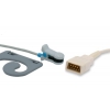 Czujnik SpO2 typu Datex Ohmeda, klips na ucho dla dorosłych, wtyk 9 pin, kabel 1m