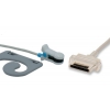 Czujnik SpO2 typu Nonin, klips na ucho dla dorosłych, wtyk 8 pin, kabel 3m