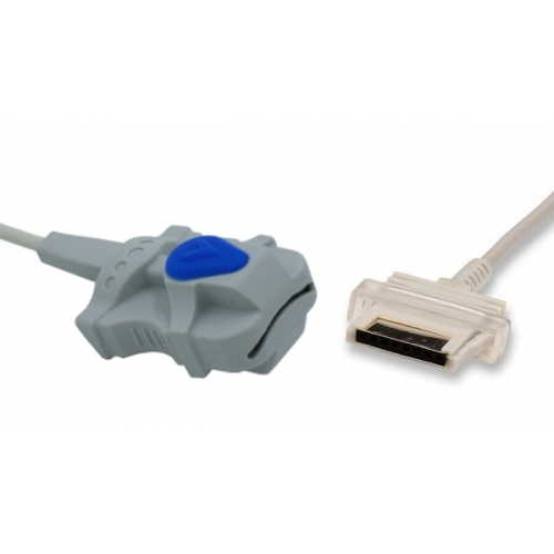 Czujnik SpO2 typu Nonin, silikonowy dla dorosłych, wtyk 8 pin, kabel 3m