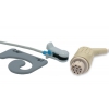 Czujnik SpO2 typu Datex Ohmeda, klips na ucho dla dorosłych, wtyk 10 pin, kabel 3m