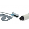 Czujnik SpO2 typu Bionet, klips na ucho dla dorosłych, wtyk 6 pin, kabel 3m