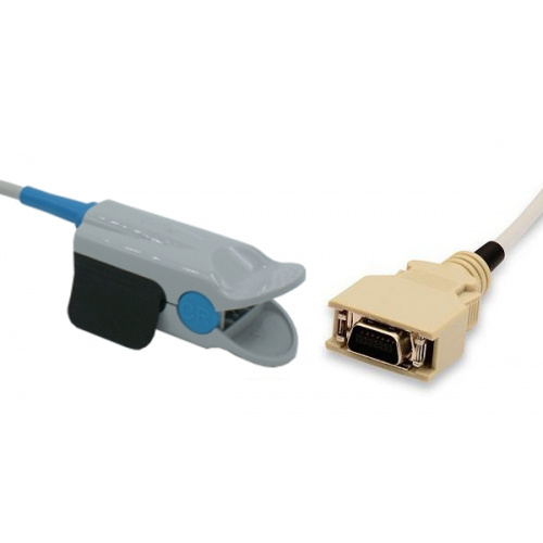 Czujnik SpO2 typu Dolphin cyfrowy, klips plastikowy dla dorosłych, wtyk 14 pin, kabel 3m