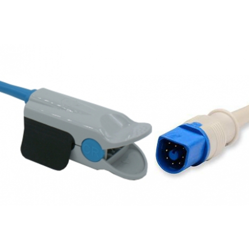 Czujnik SpO2 typu NewTech, klips plastikowy dla dorosłych, wtyk 8 pin, kabel 3 m
