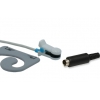 Czujnik SpO2 typu Biosys, klips na ucho dla dorosłych, wtyk 6 pin, kabel 3m