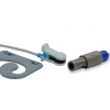 Czujnik SpO2 typu Mindray, klips na ucho dla dorosłych, wtyk 6 pin, kabel 3m