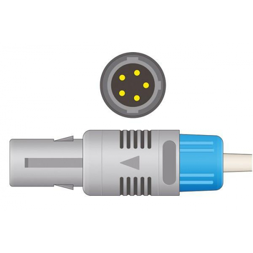 Czujnik SpO2 typu Goldway, klips na ucho dla dorosłych, wtyk 5 pin, kabel 3m