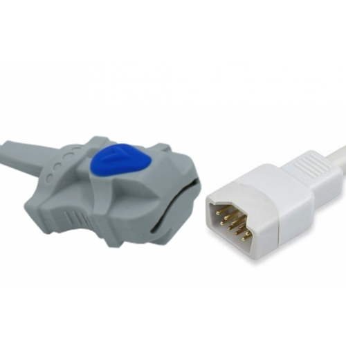 Czujnik SpO2 Dolphin cyfrowy, silikonowy dla dorosłych, wtyk 9 pin, kabel 1m