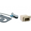 Czujnik SpO2 typu Criticare, klips na ucho dla dorosłych, wtyk 6 pin, kabel 1m